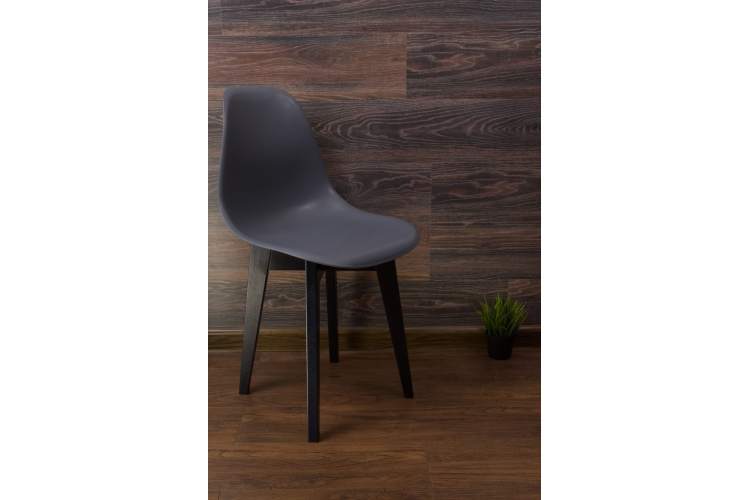 Стул Сашш чёрный /серый-1