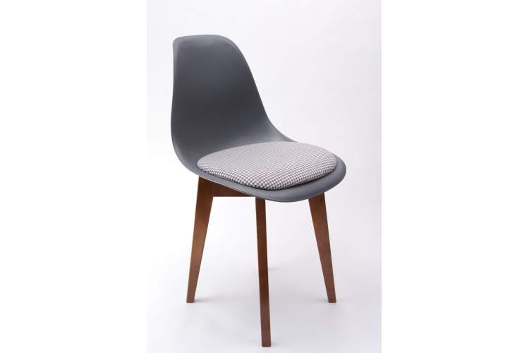 Стол Сканди М 90 орех со стульями Сашш орех серый ГЛ-10