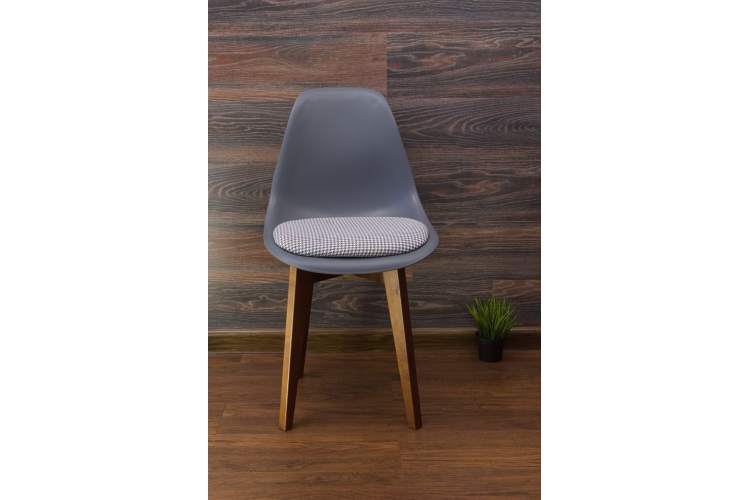 Стол Сканди М 90 орех со стульями Сашш орех серый ГЛ-9