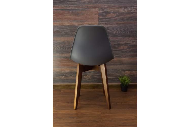 Стол Сканди М 90 орех со стульями Сашш орех серый ГЛ-6