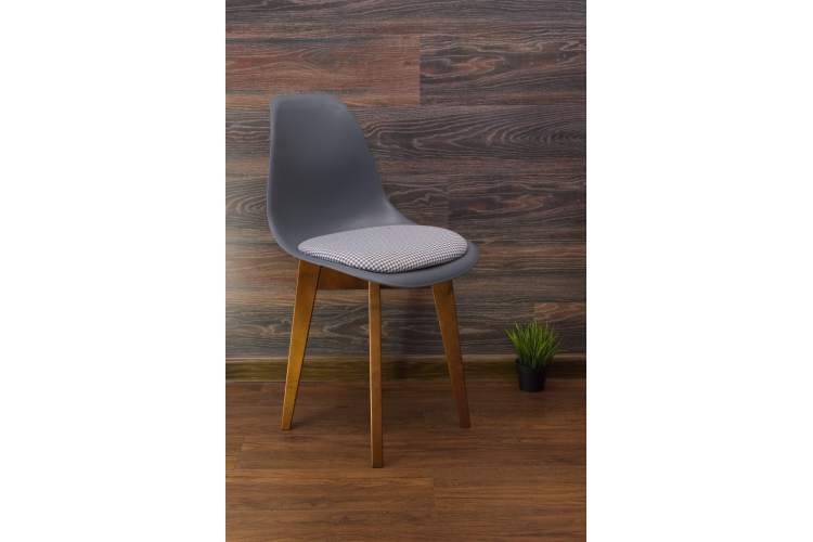 Стол Сканди М 90 орех со стульями Сашш орех серый ГЛ-12