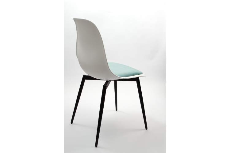 Стул Туссе чёрный /белый, бирюза-6