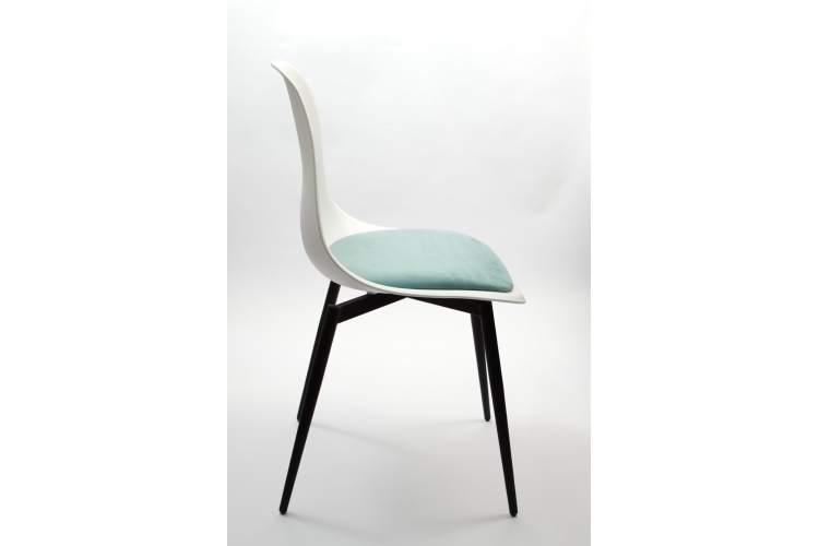 Стул Туссе чёрный /белый, бирюза-7