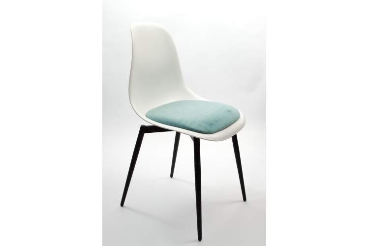 Стул Туссе чёрный /белый, бирюза-8