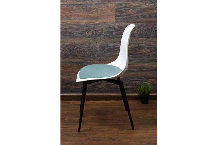 Стул Туссе чёрный /белый, бирюза-11