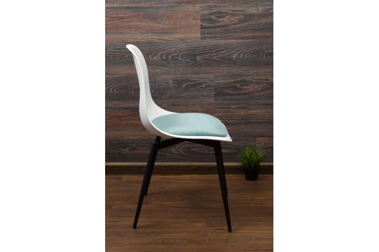 Стул Туссе чёрный /белый, бирюза-15