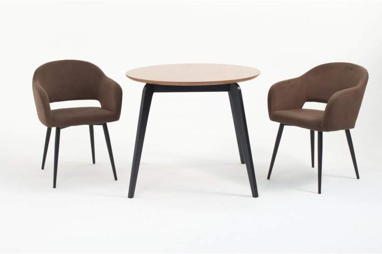 Стул Пичч чёрный / коричневый-38