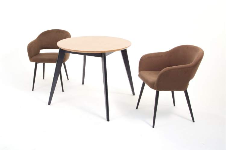 Стул Пичч чёрный / коричневый-37