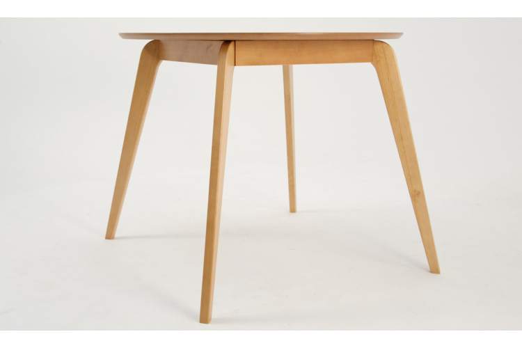 Стол Arki К 90 натур со стульями Франк ПМ натур/графит рогожка-7