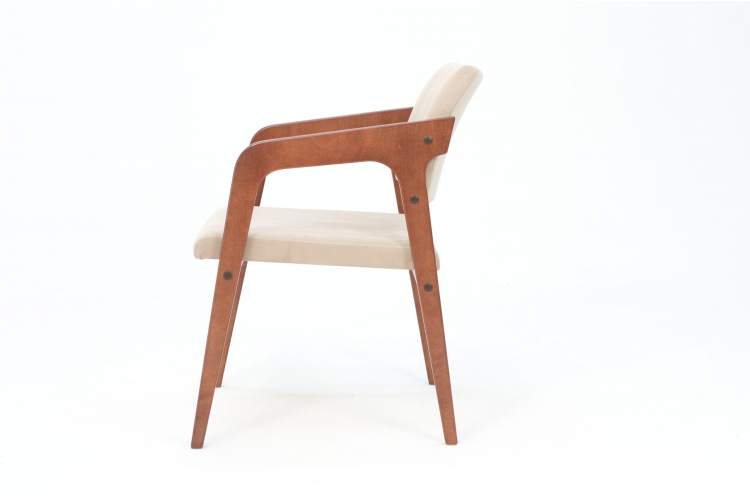 Стул-кресло Шадди орех/бежевый-2