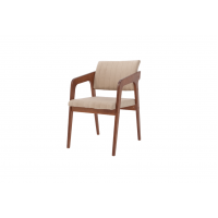 Стул-кресло Шадди орех/бежевый