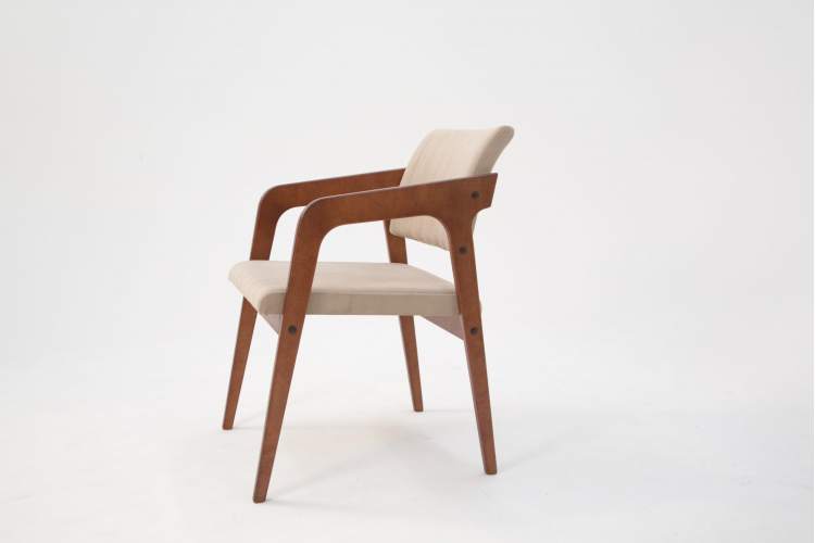 Стул-кресло Шадди орех/бежевый-10