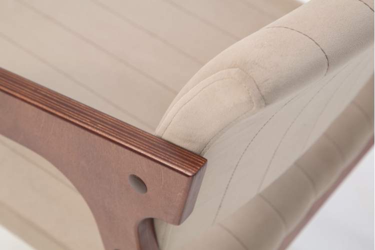 Стул-кресло Шадди орех/бежевый-11