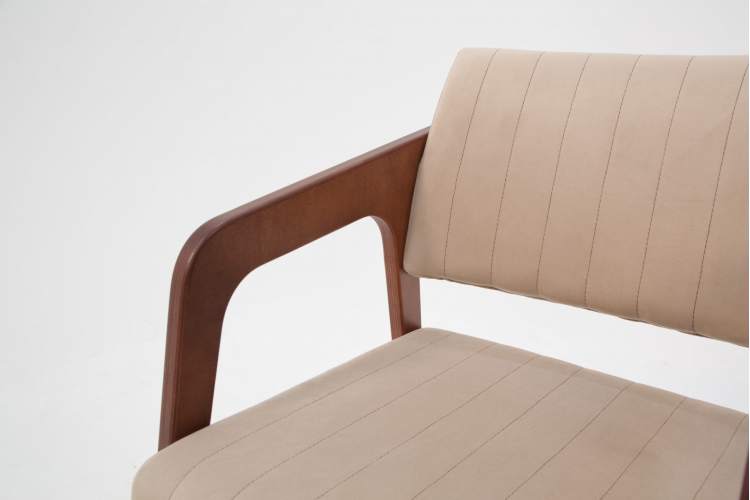Стул-кресло Шадди орех/бежевый-13
