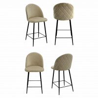 Полубарный стул Басси Ромб Аут комплект из 4 штук