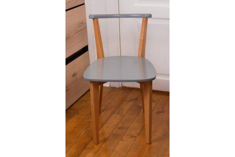 Стул Франк ЖК Натуральное дерево/Серый-9