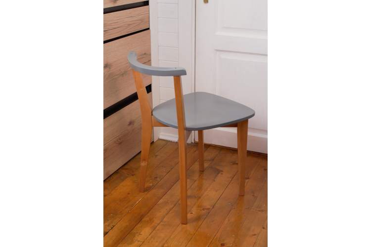 Стул Франк ЖК Натуральное дерево/Серый-7