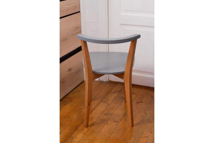 Стул Франк ЖК Натуральное дерево/Серый-6