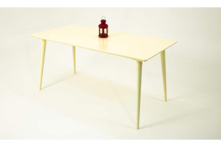 Стол Монте 120 слоновая кость со стульями Франк слоновая кость велюр бежевый-3