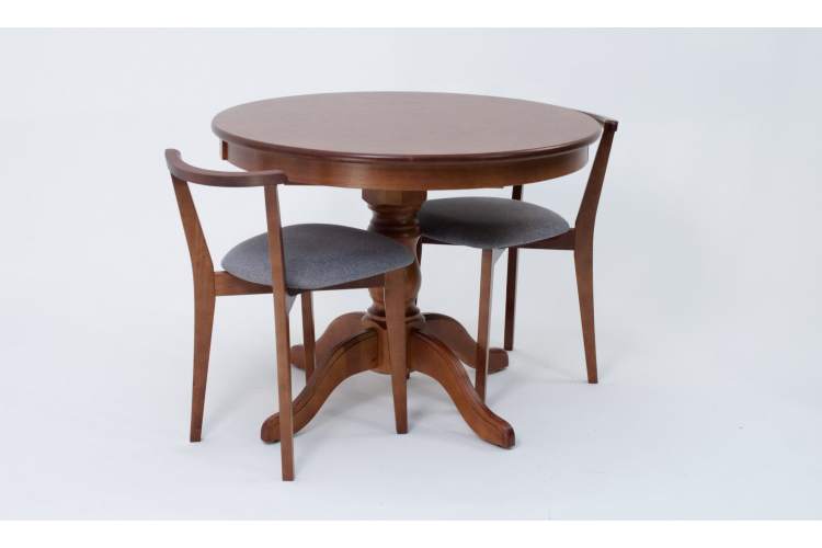 Обеденная группа Брамос К 100 орех со стульями Франк орех серый-2