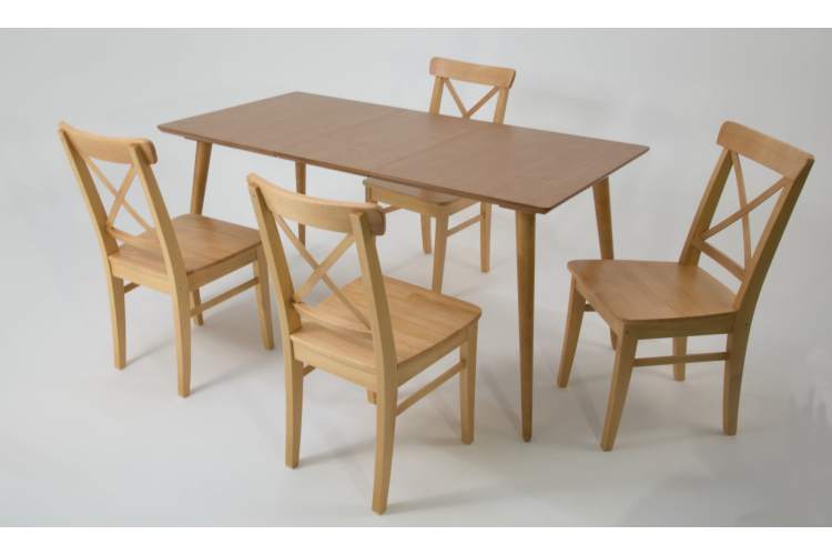 Стол Монте 120 натур со стульями Ингольф натур-5