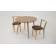 Стол Монте К 90 натур со стульями натур велюр коричневый