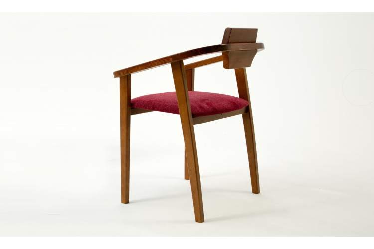 Стул-кресло Челси ПМ орех/красный-2