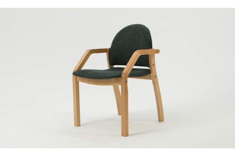 Стул-кресло Джуно 2.0 натур/зелёный-1