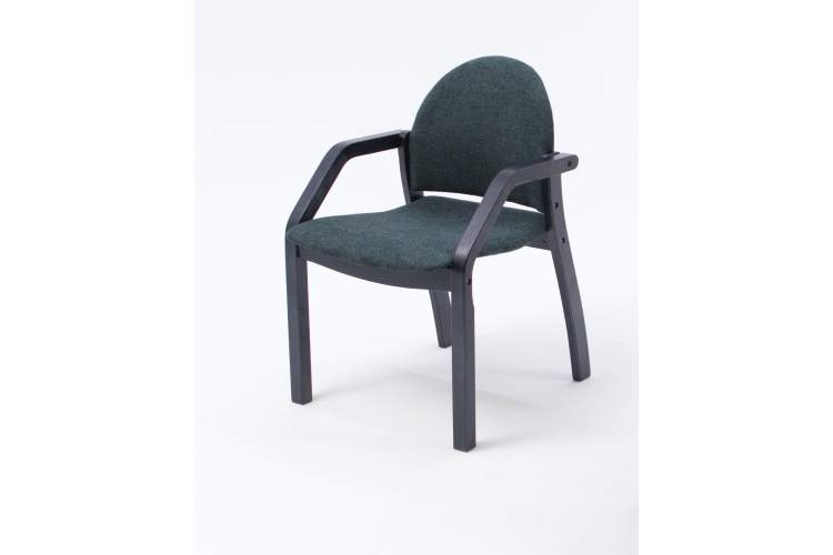 Стул-кресло Джуно 2.0 чёрный/зелёный-11