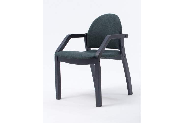 Стул-кресло Джуно 2.0 чёрный/зелёный-2