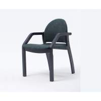 Стул-кресло Джуно 2.0 чёрный/зелёный