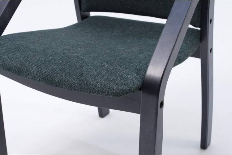 Стул-кресло Джуно 2.0 чёрный/зелёный-5