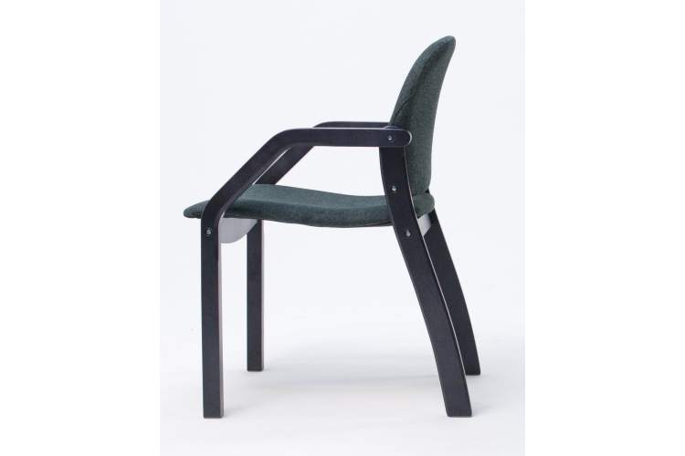 Стул-кресло Джуно 2.0 чёрный/зелёный-1