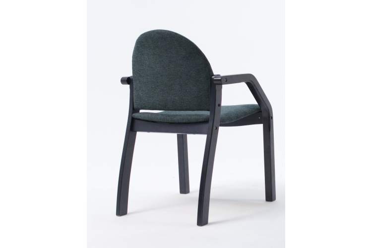 Стул-кресло Джуно 2.0 чёрный/зелёный-3