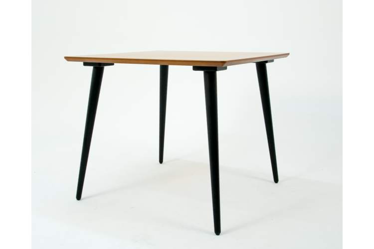 Стол Монте М 90 чёрное дерево/натур-2