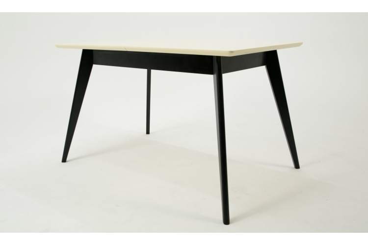 Стол Сканди 120 чёрное дерево/слоновая кость-2