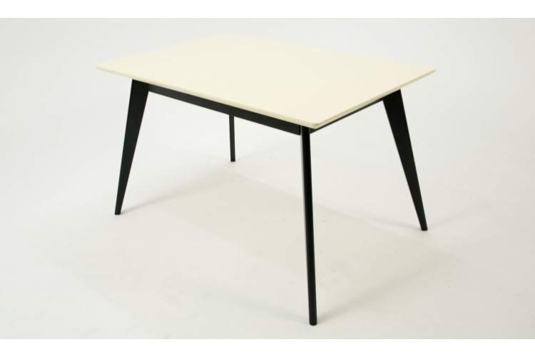 Стол Сканди 120 чёрное дерево/слоновая кость-1