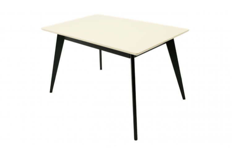Стол Сканди 120 чёрное дерево/слоновая кость