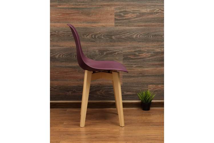 Стул Сашш натур /фиолетовый-7