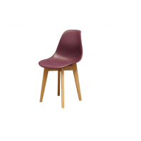 Стул Сашш натур /фиолетовый