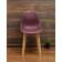 Стул Сашш натур /фиолетовый