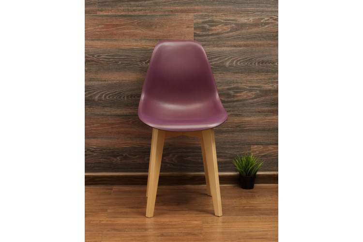 Стул Сашш натур /фиолетовый-1