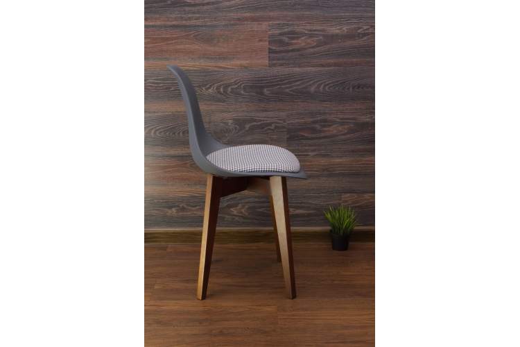 Стул Сашш орех /серый, серый ГЛ-16