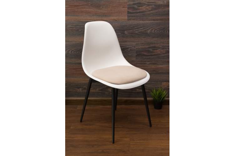 Стул Туссе чёрный /белый, бежевый-1