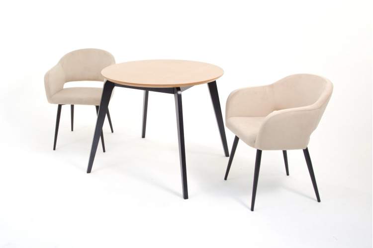 Стул Пичч чёрный / бежевый-30