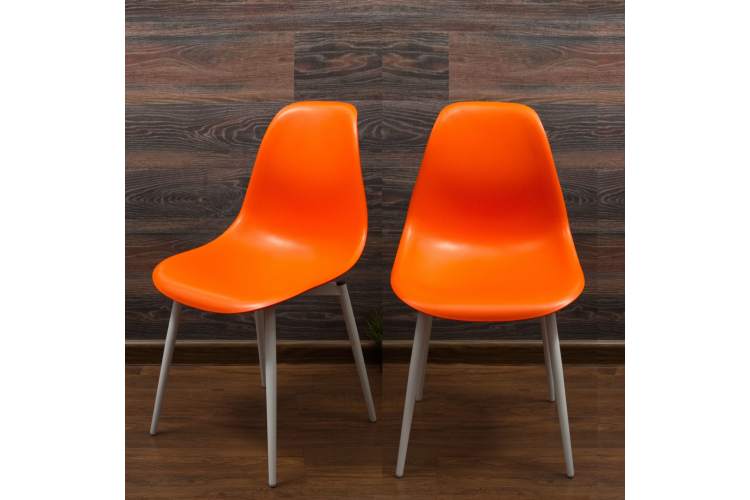 Стул Туссе белый/оранжевый-9
