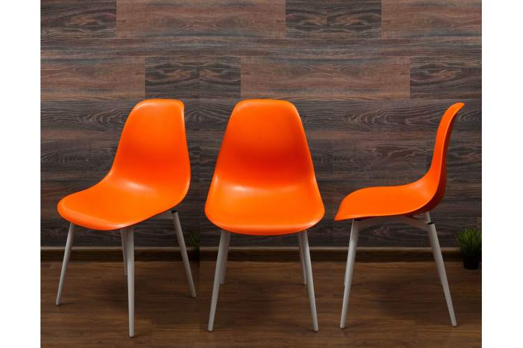 Стул Туссе белый/оранжевый-10