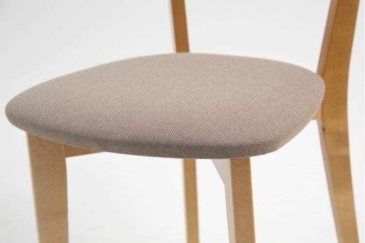 Стол Arki К 90 натур со стульями Франк ПМ натур/бежевая рогожка-13