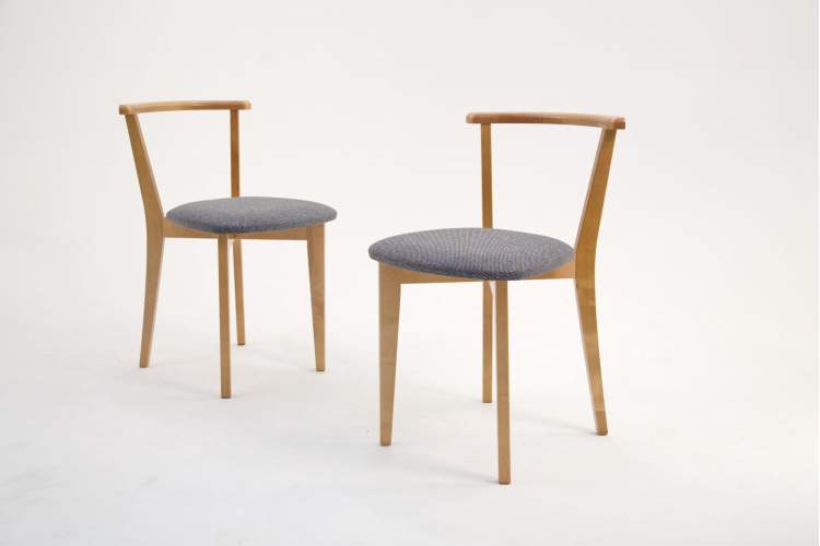 Стол Pawook К 100 натур со стульями Франк ПМ натур/графит рогожка-15