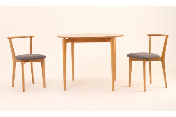 Стол Pawook К 100 натур со стульями Франк ПМ натур/графит рогожка-1